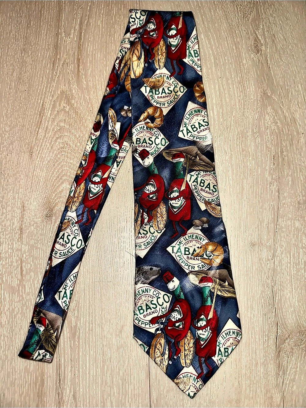 Tabasco Novelty Tie Blue & Red